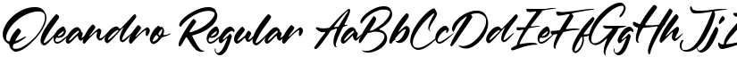 Oleandro Regular font