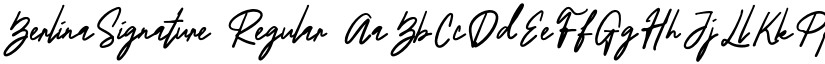 BerlinaSignature font download