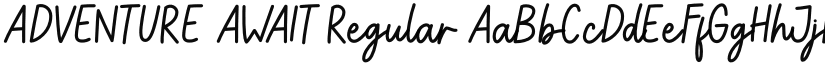 ADVENTURE AWAIT font download