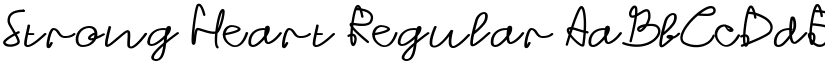 Strong Heart Regular font