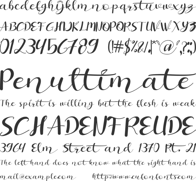 Fistara font preview