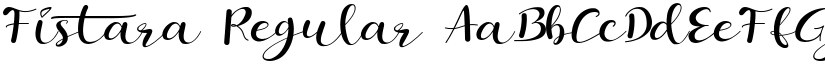 Fistara Regular font