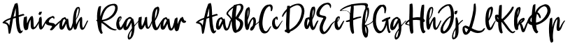 Anisah Regular font