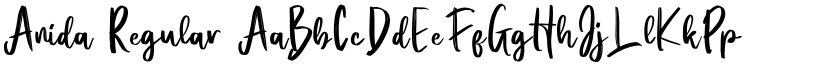 Anida Regular font