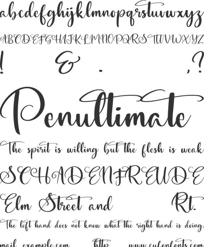 Ageritta font preview