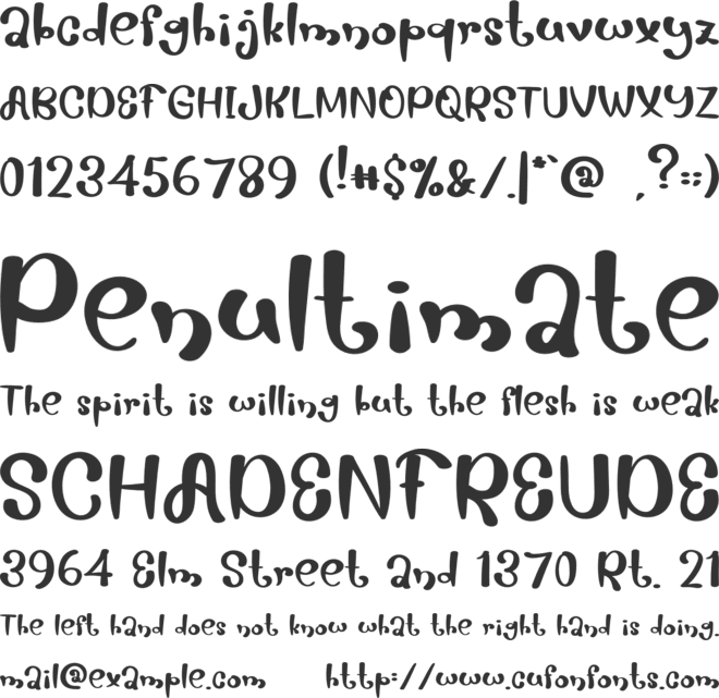 Gas Crot font preview