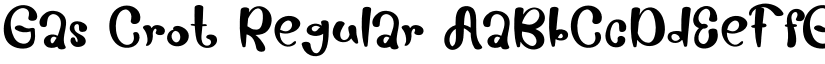 Gas Crot Regular font