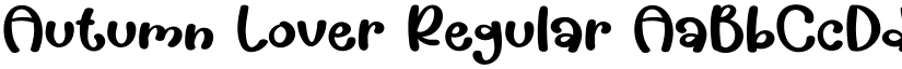 Autumn Lover Regular font