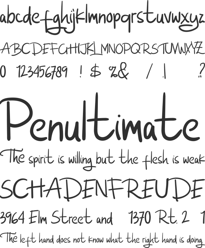 Santuy Paghie font preview