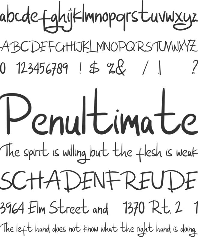 Santuy Paghie font preview