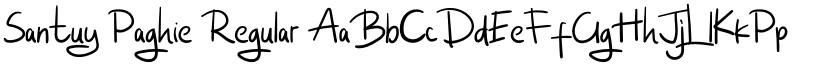 Santuy Paghie Regular font