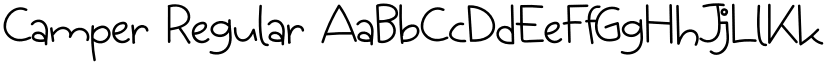 Camper Regular font