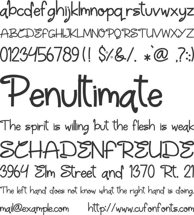 Marsmellon font preview