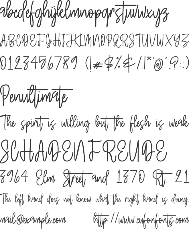 Grandline font preview