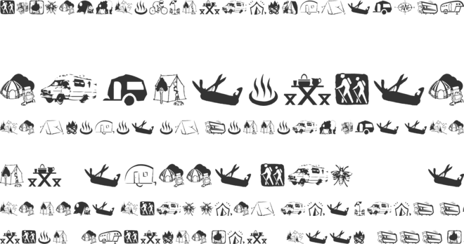AEZ Camping font preview