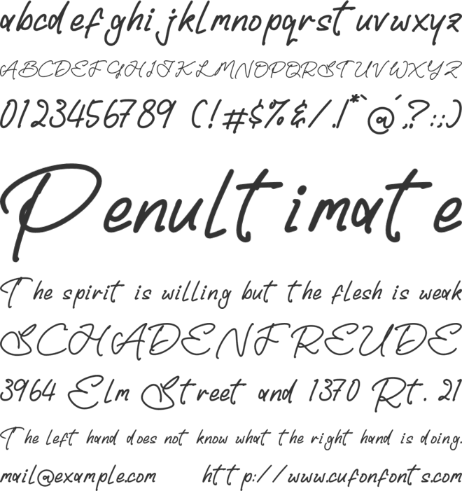 Landon Slatten font preview