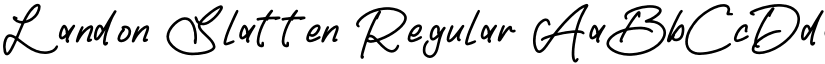 Landon Slatten Regular font
