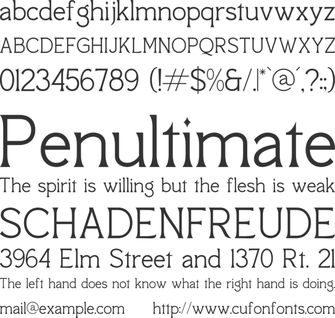 QUMORU GENOCHI font preview