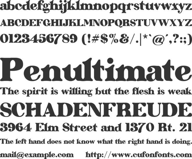 Saestwo font preview