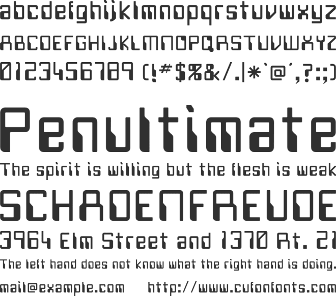 Justov Fanmade font preview
