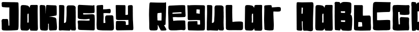 Jakusty Regular font