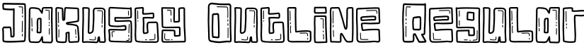 Jakusty Outline Regular font