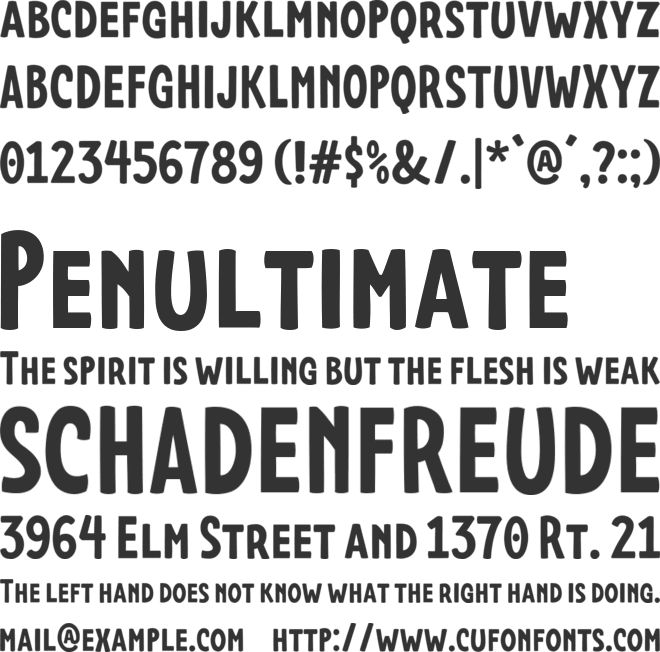 The Fountain of Wishes font preview