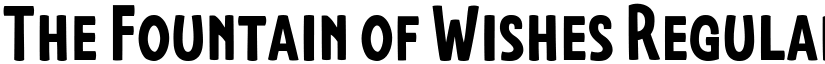 The Fountain of Wishes Regular font