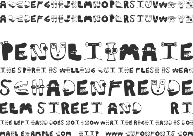 Alphabet Medium font preview