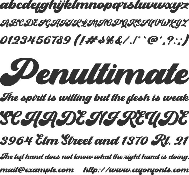 Beadly font preview
