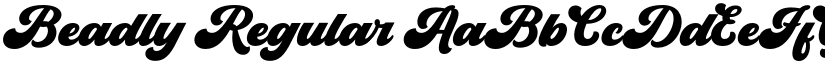 Beadly Regular font
