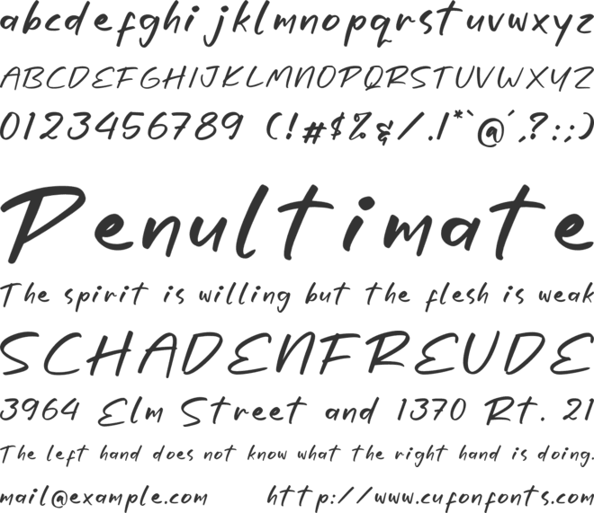 Roesita font preview