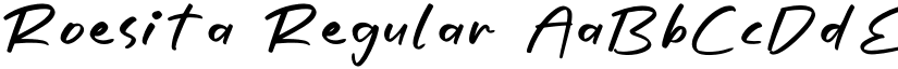 Roesita Regular font