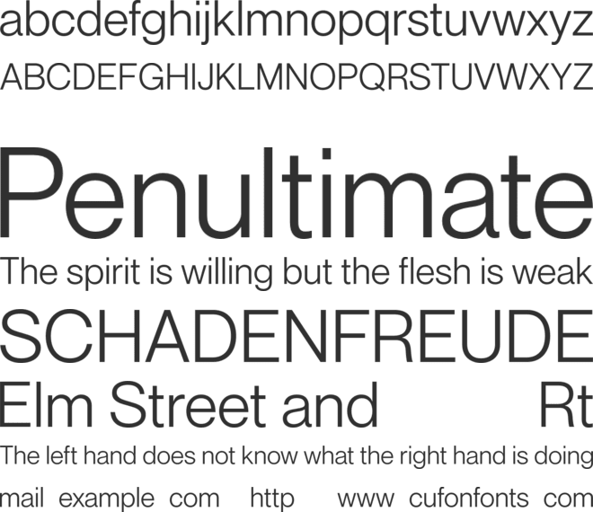 Standerd Free font preview
