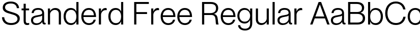 Standerd Free Regular font