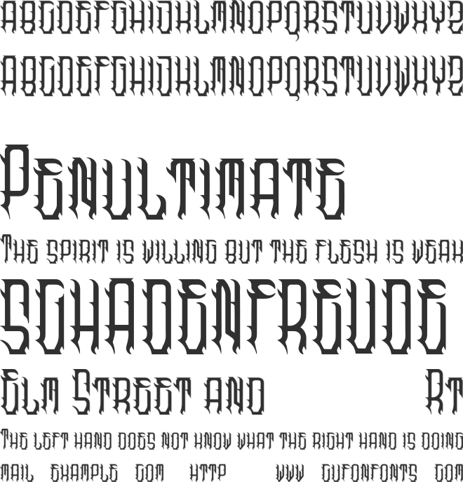 GALAXY BLUE font preview