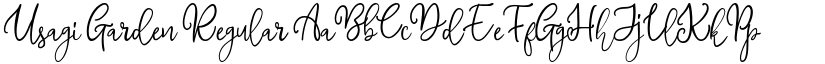 Usagi Garden font download
