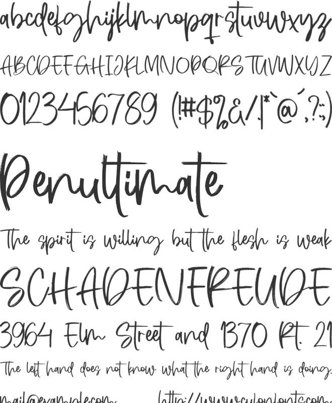 Bespoquet font preview