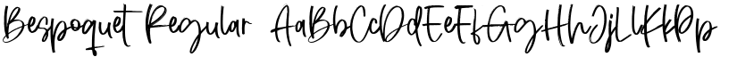 Bespoquet Regular font