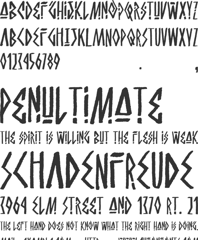 Burowai font preview