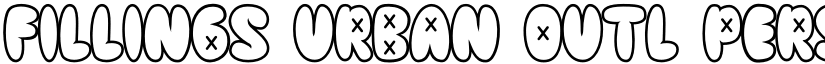 Fillings Urban Outl PERSONAL USE Regular font