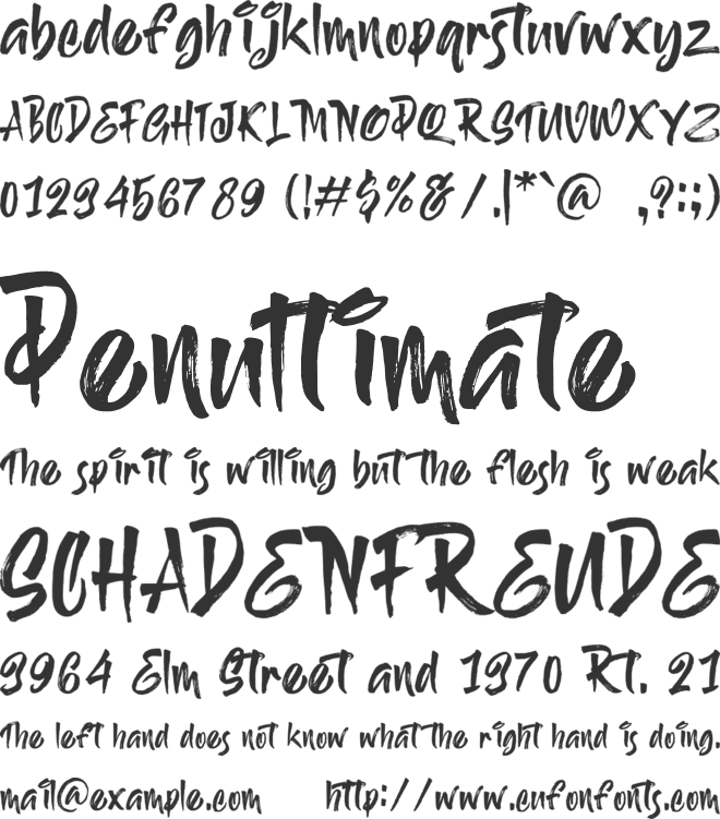 Tombstone font preview