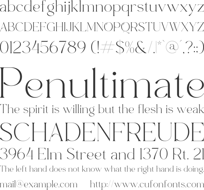 Bagiste font preview