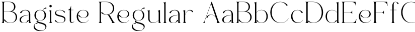 Bagiste Regular font