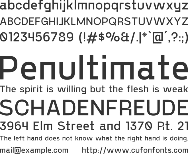 PP Gosha Sans font preview