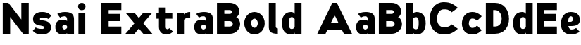 Nsai ExtraBold font