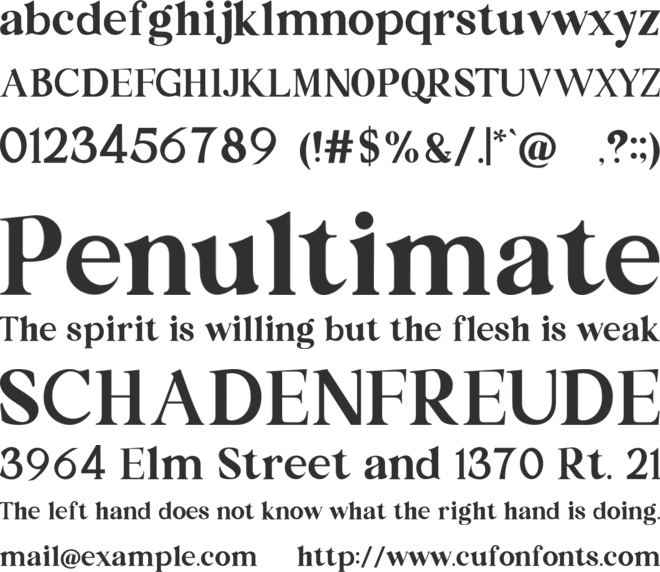 Navicula font preview