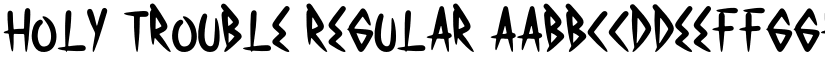 Holy Trouble font download