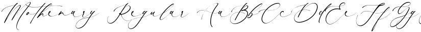 Mothenary Regular font