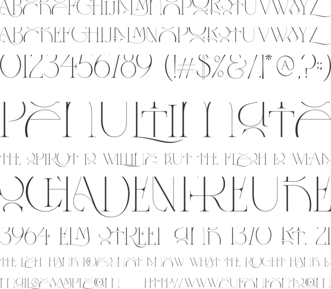 Centers George font preview